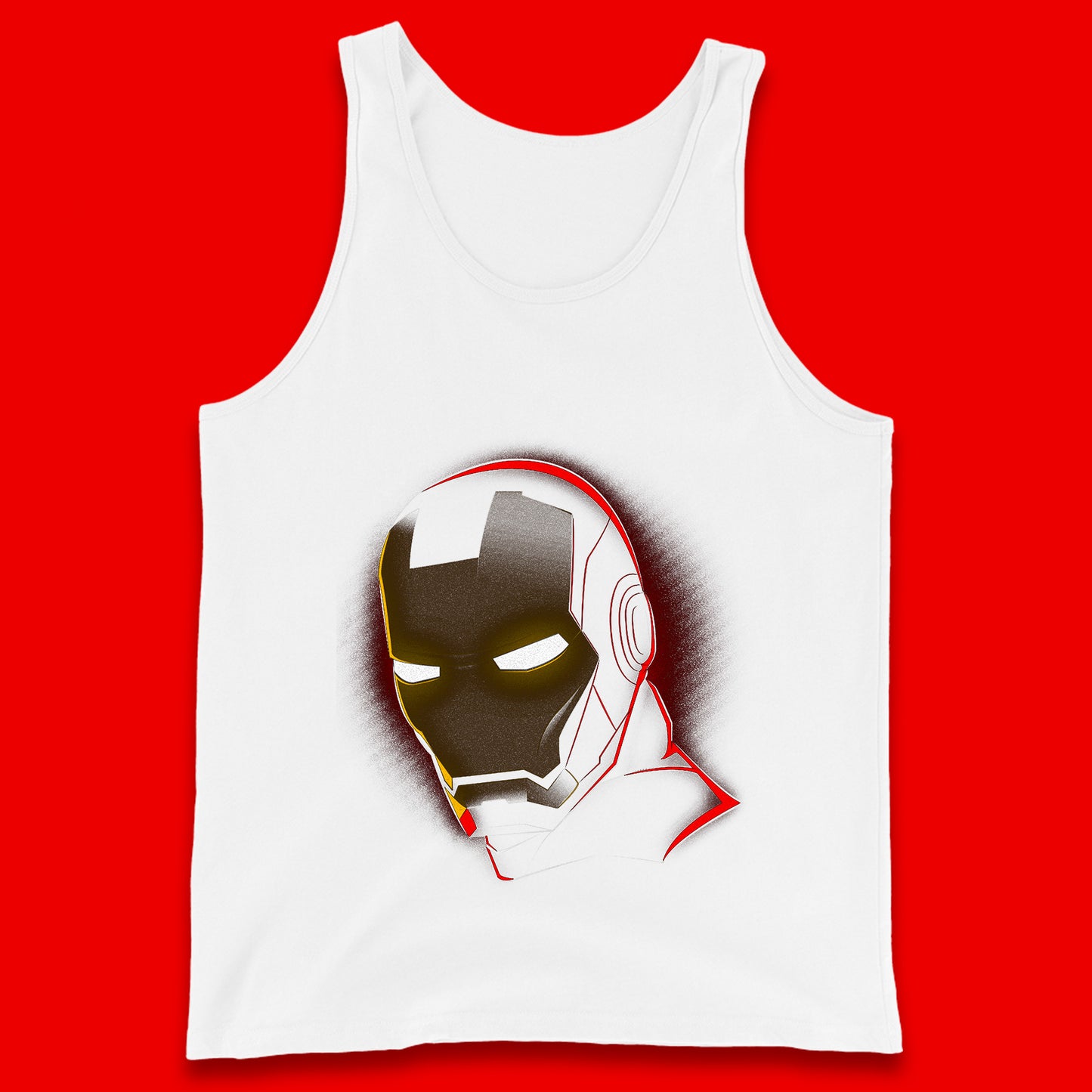 Marvel Avengers Iron Man Portrait Art Superhero Comic Book Character Iron-Man Marvel Comics Tank Top