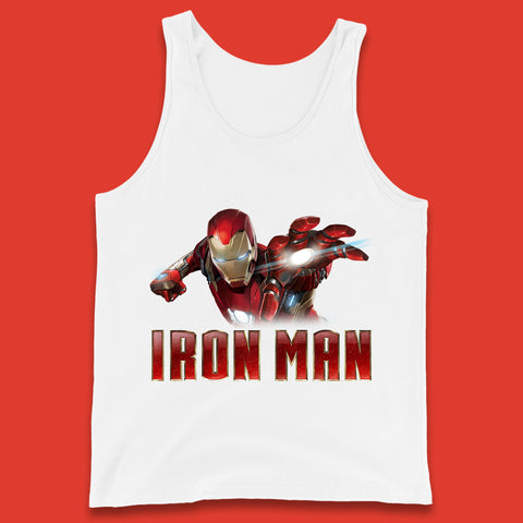 Iron Man Superhero Marvel Avengers Comic Book Character Flaying Iron-Man Marvel Comics Tank Top