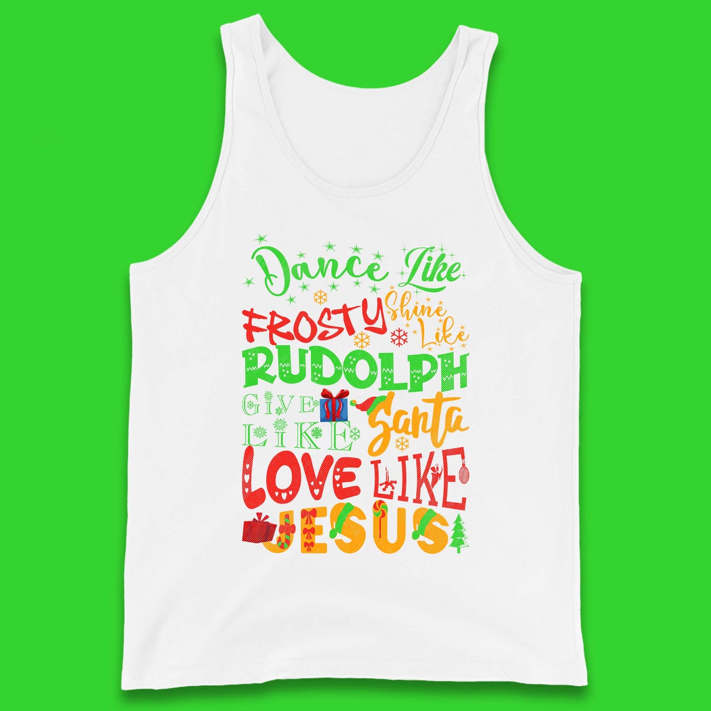 Dance Like Frosty Christmas Tank Top