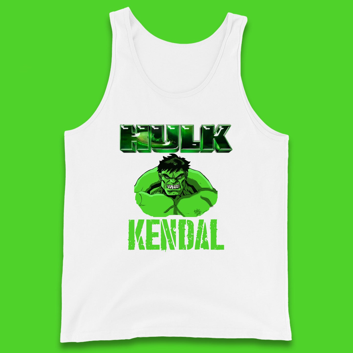 Personalised Hulk Your Name Marvel’s The Incredible Hulk Marvel Avengers Hulk Giant Man Angry Hulk Superhero Tank Top