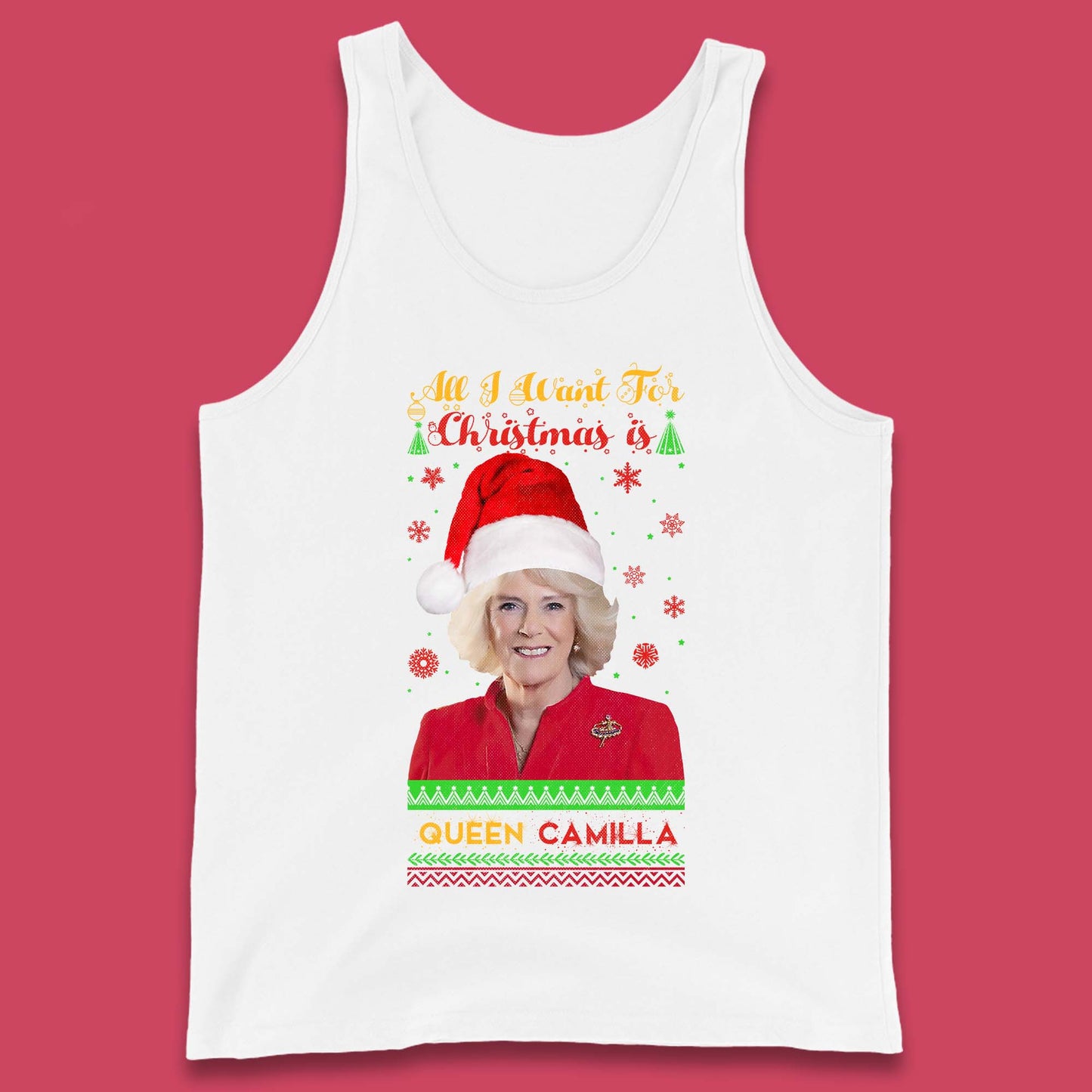 Queen Camilla Christmas Tank Top