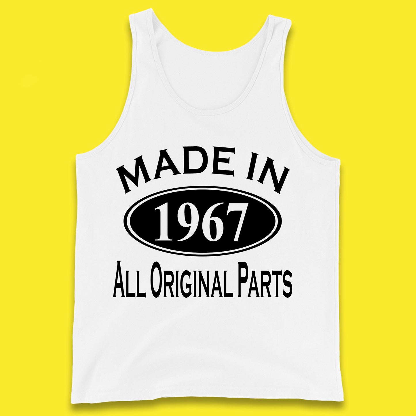 Made In 1967 All Original Parts Vintage Retro 56th Birthday Funny 56 Years Old Birthday Gift Tank Top