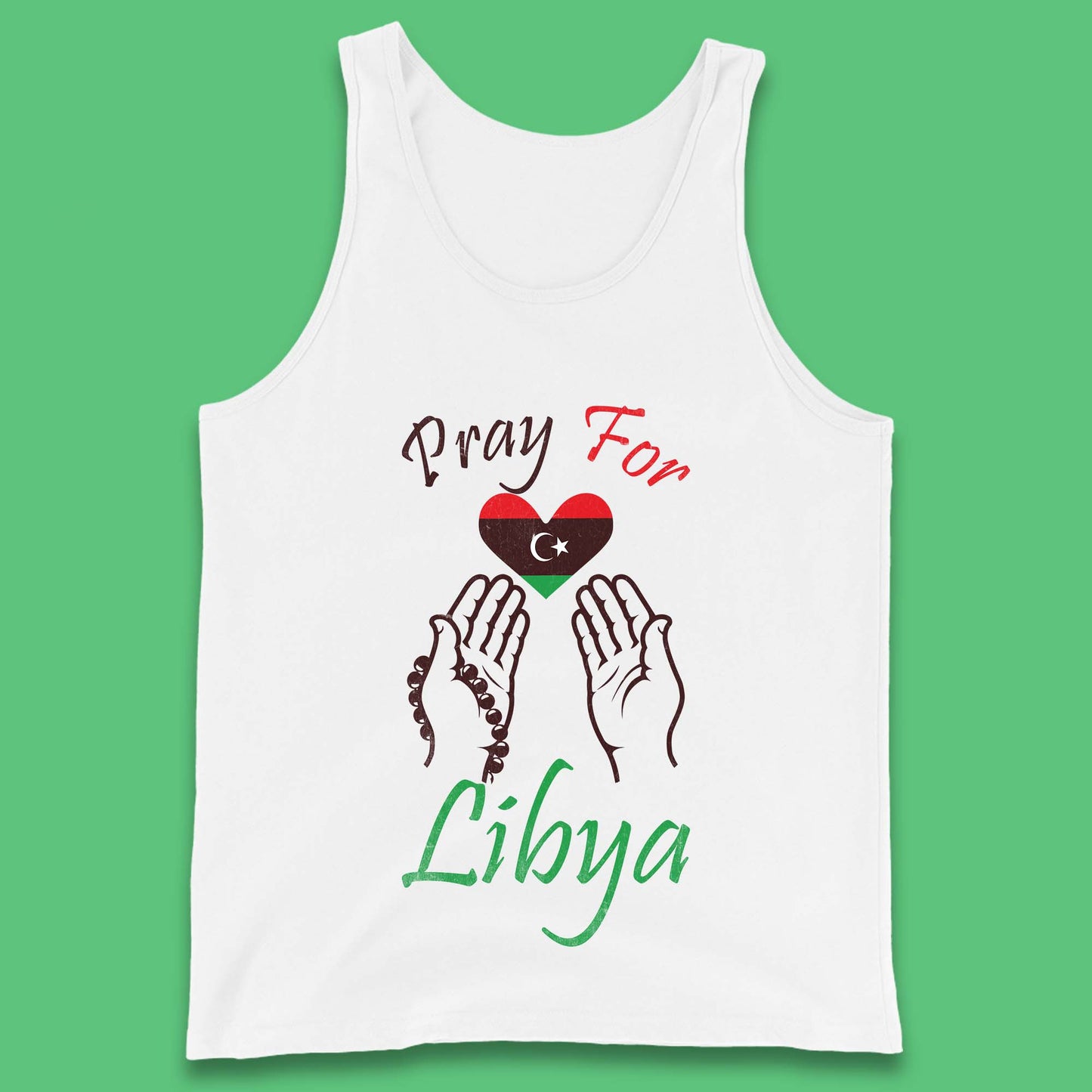 Pray For Libya Help Libya Flood Solidarity Stand With Libya Tank Top