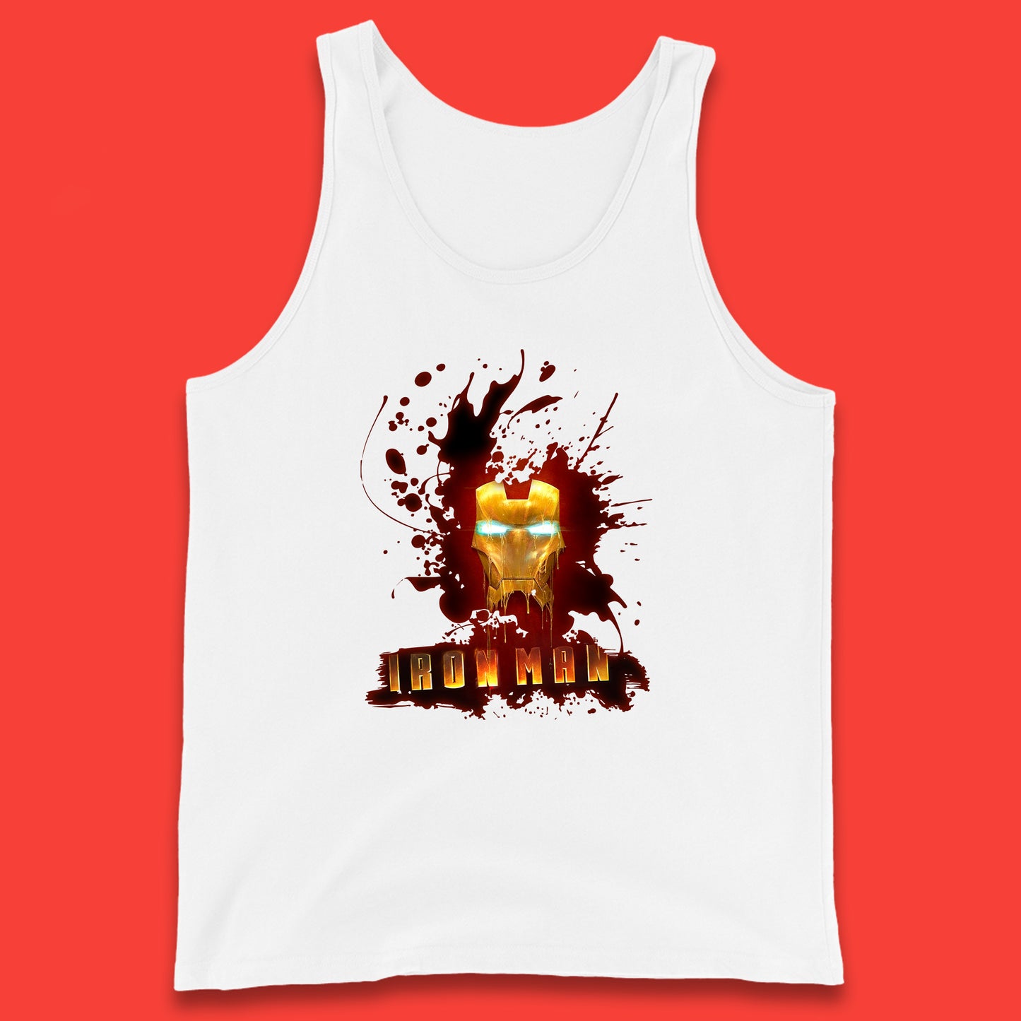 Marvel Avengers Iron Man Face Logo Avengers Endgame Superheros Movie Tank Top