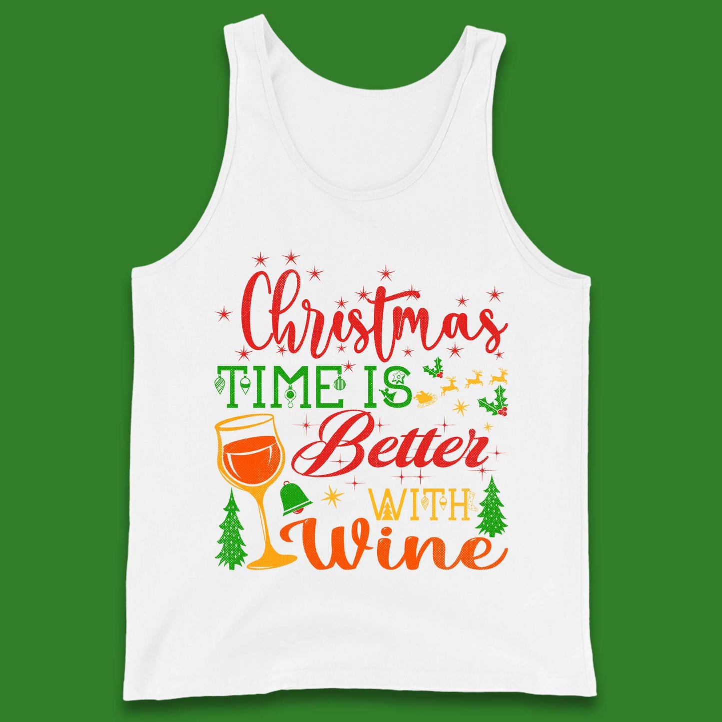 Christmas Wine Tank Top