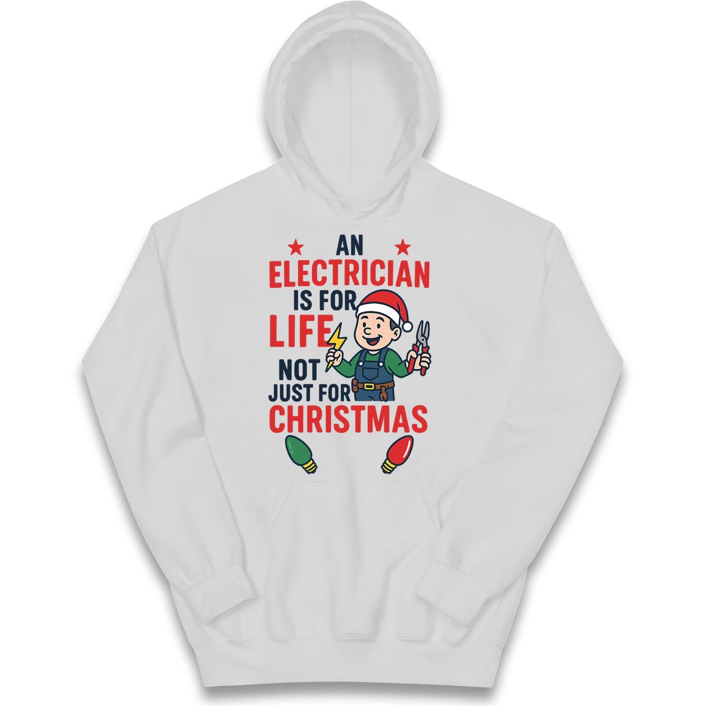 Electrician Christmas Kids Hoodie