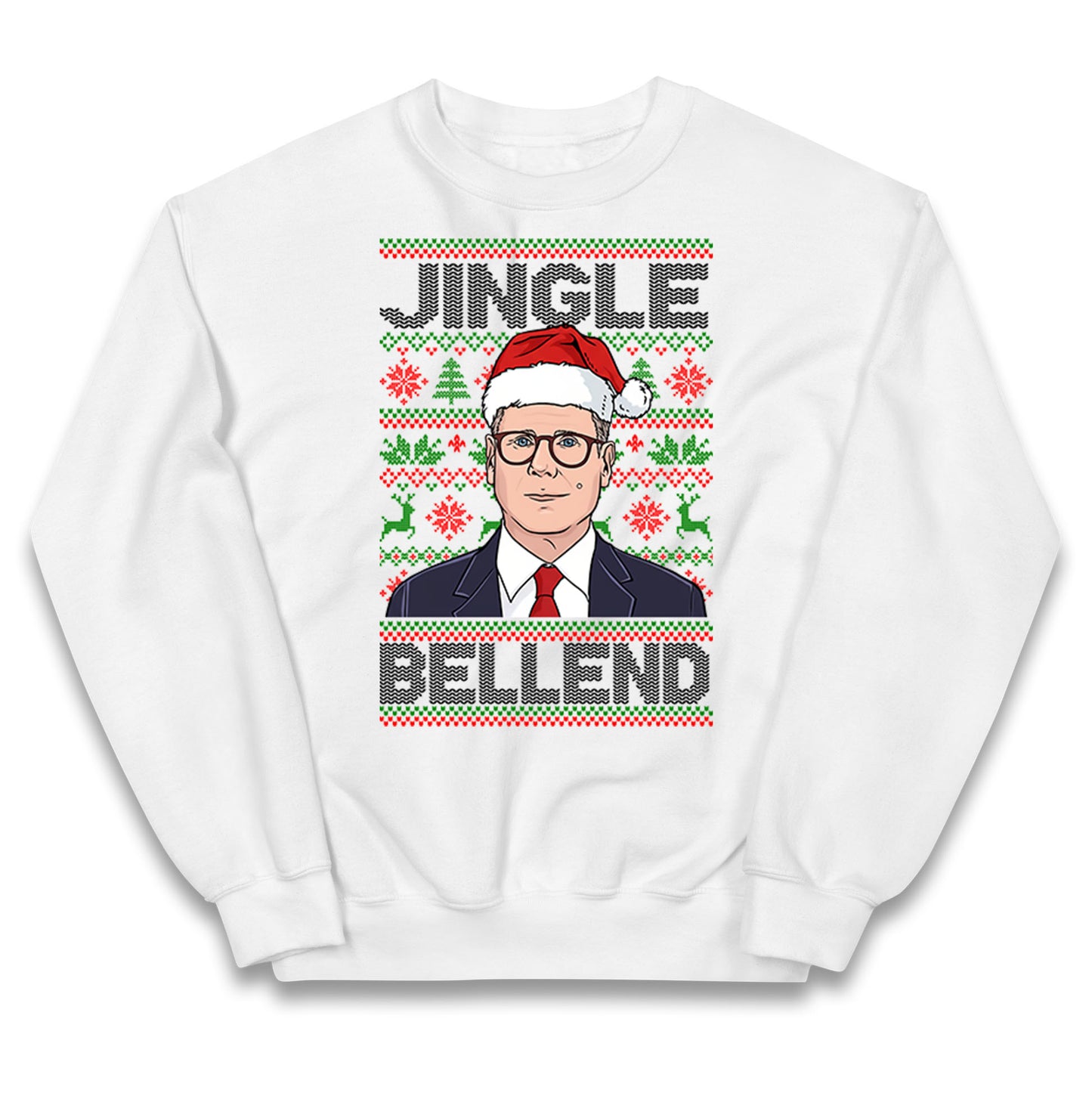 Keir Starmer Jingle Bell End Christmas Kids Jumper