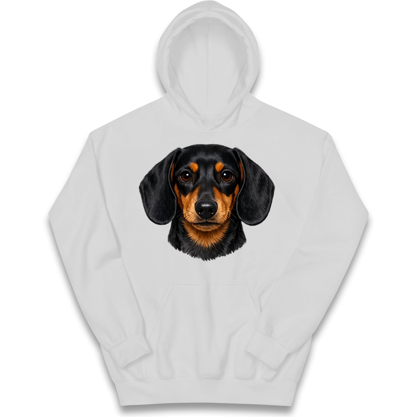 Dachshund Dog Face Kids Hoodie