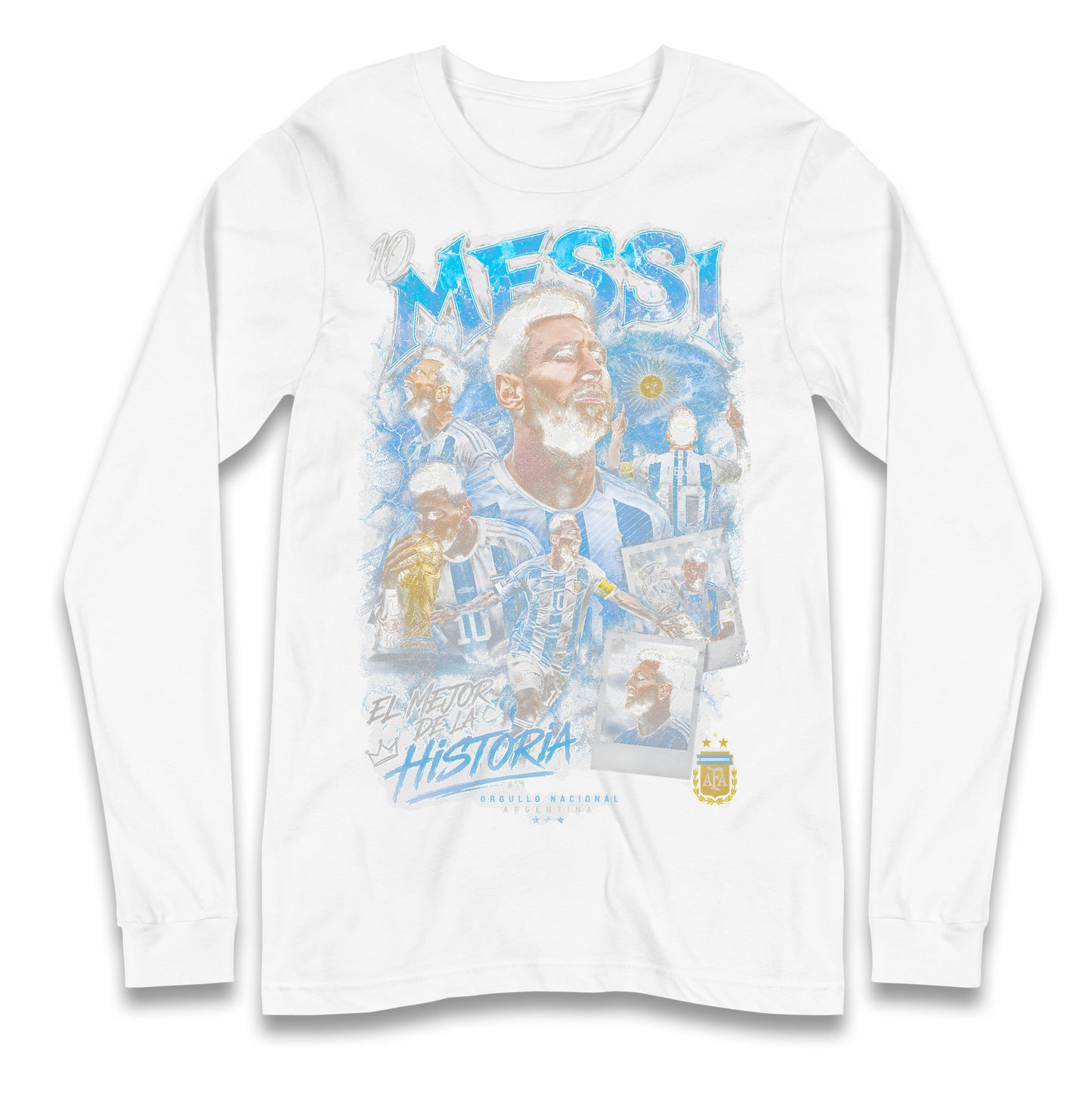 10 Messi Argentina Longsleeve T Shirt