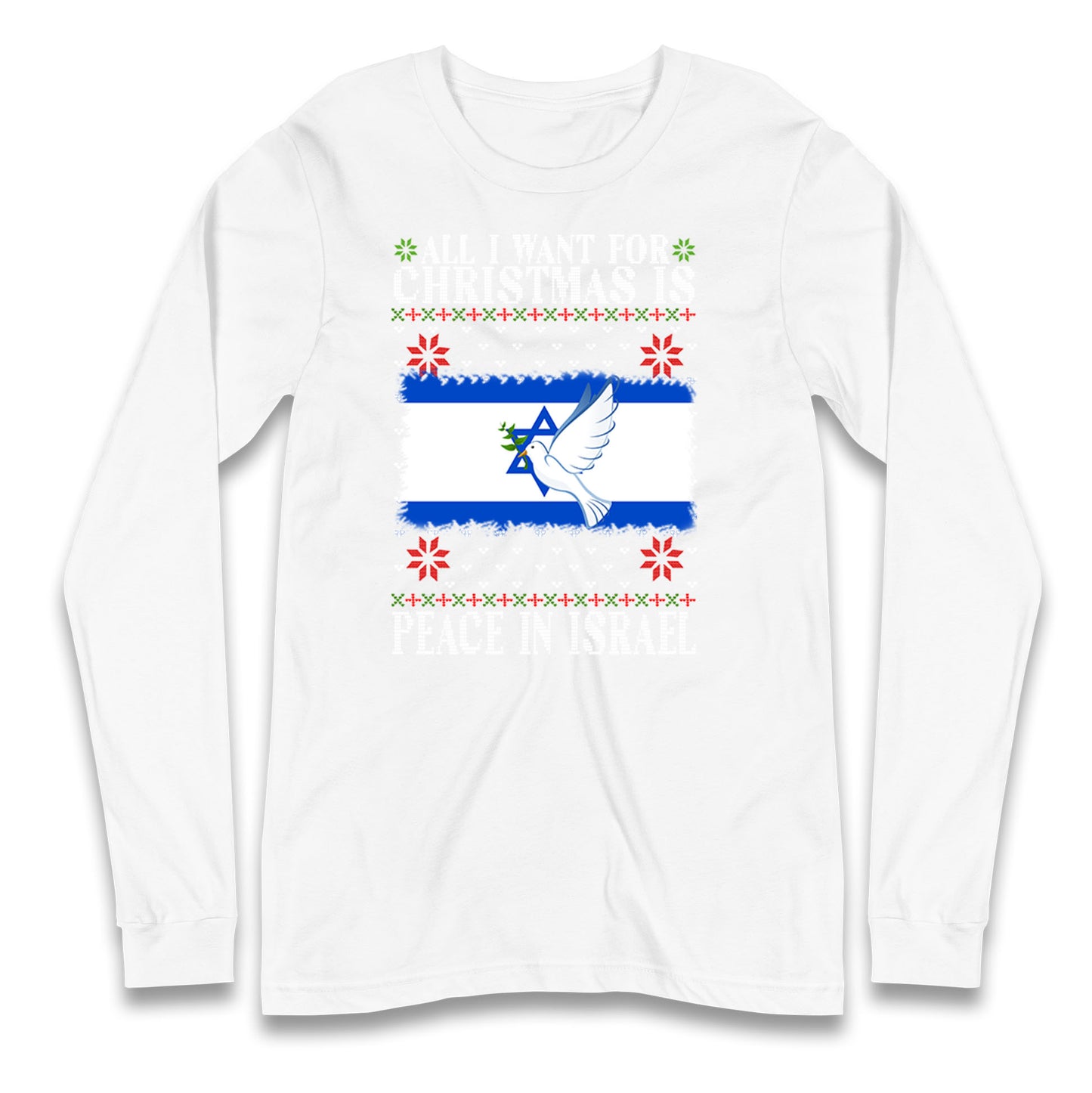 peace in israel long sleeve t shirt