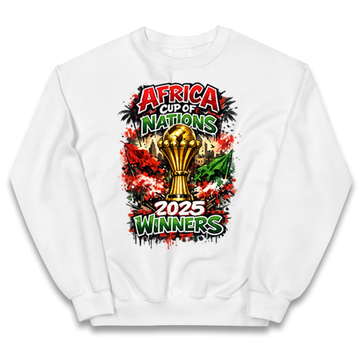 Morocco Africa Cup Of Nations Winners 2025 Kids Jumper