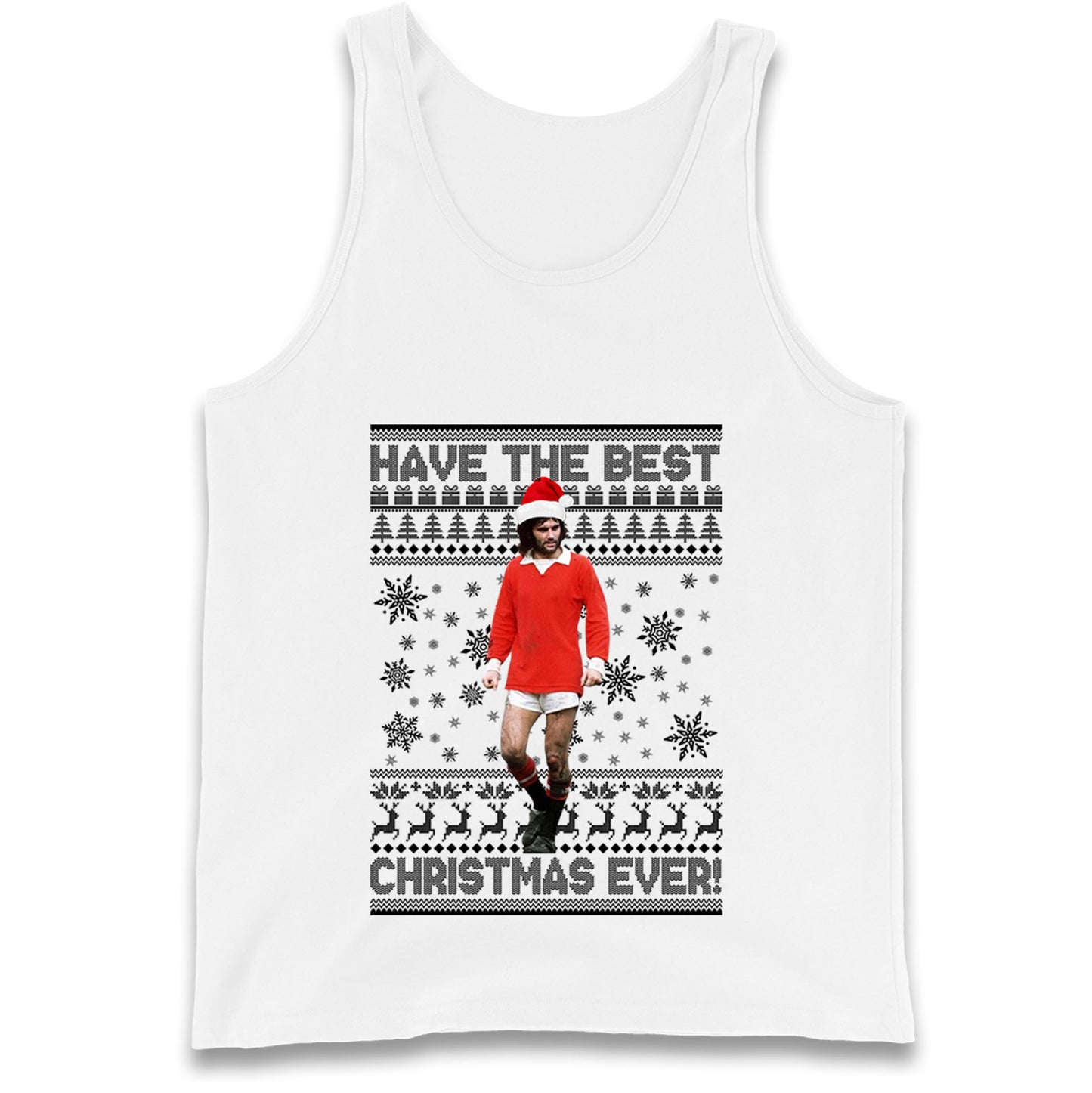 Christmas George Best Tank Top