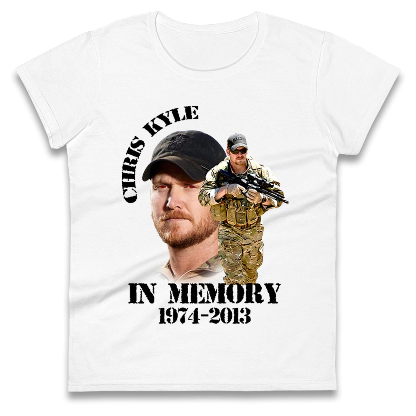 Chris Kyle Memorial Ladies T Shirt