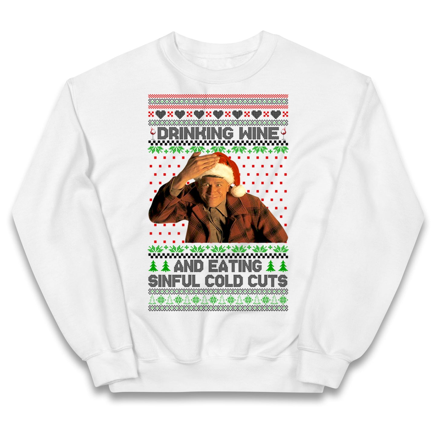 Ed Gein Wine Christmas Kids Jumper