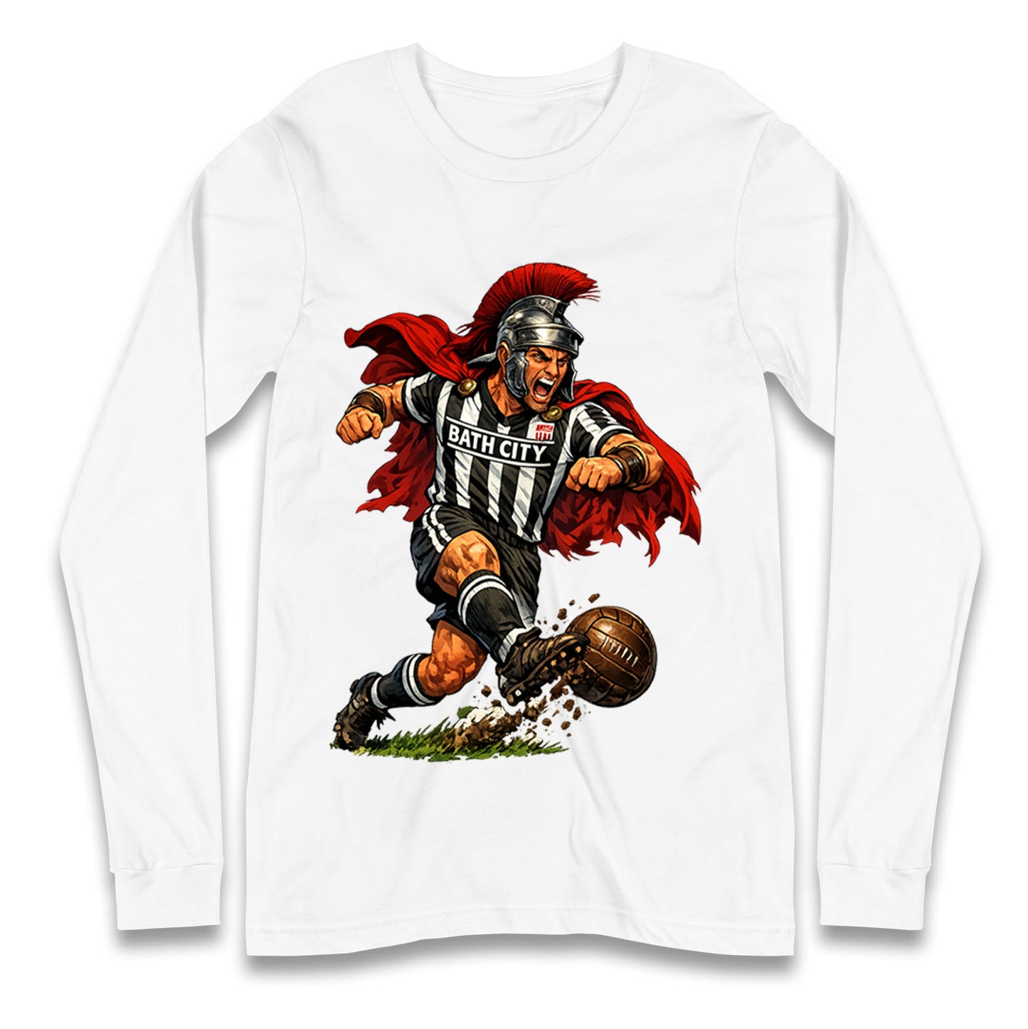 Retro Bath City Football Longsleeve T Shirt