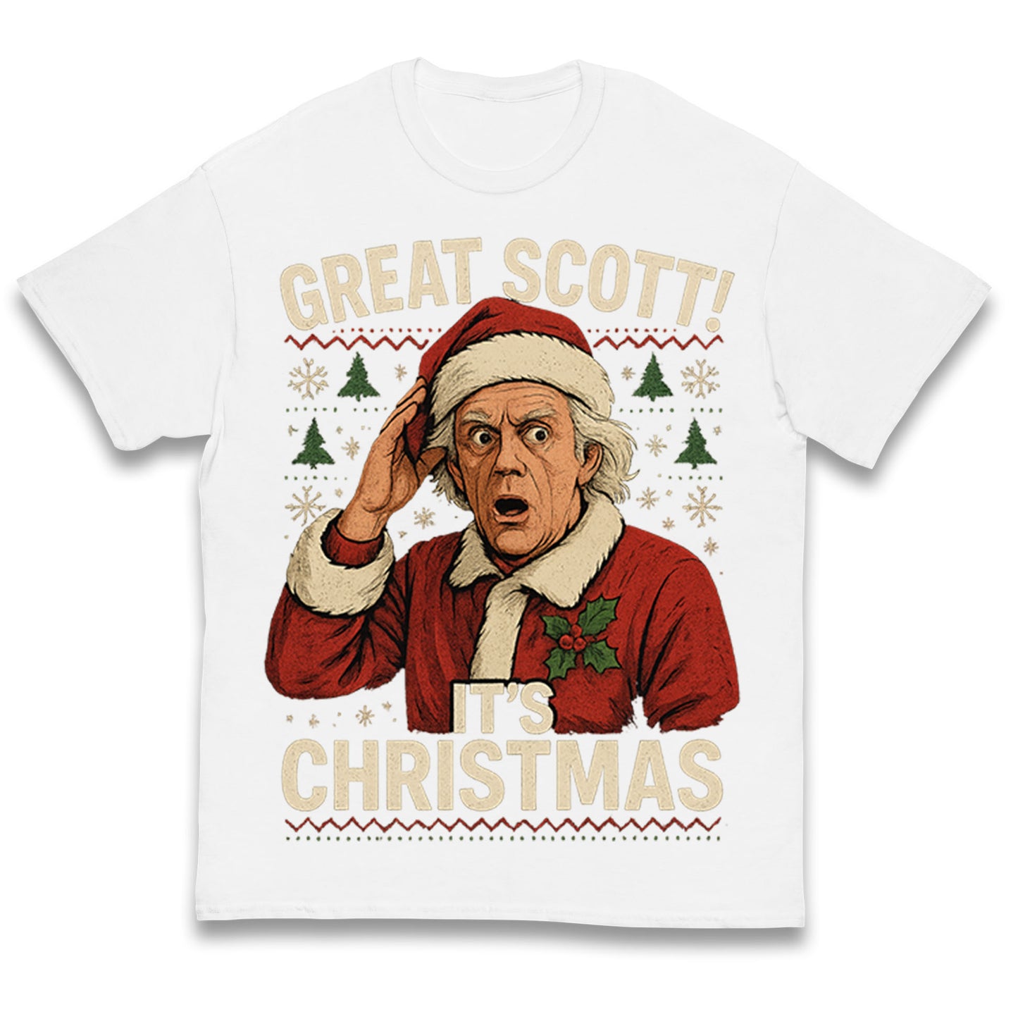 Back to the Future Doc Brown Kids T Shirt