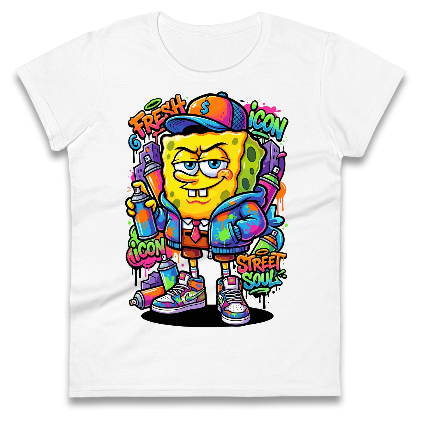 Sponge Bob Square Pants Ladies T Shirt