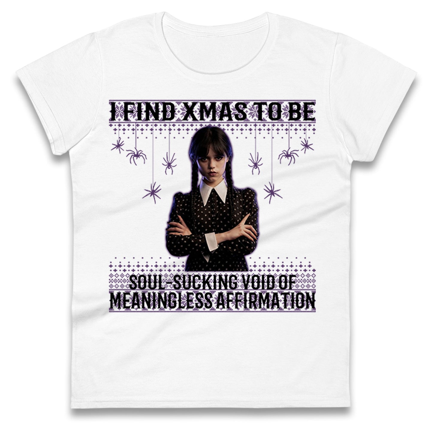 Wednesday Christmas Ladies T Shirt