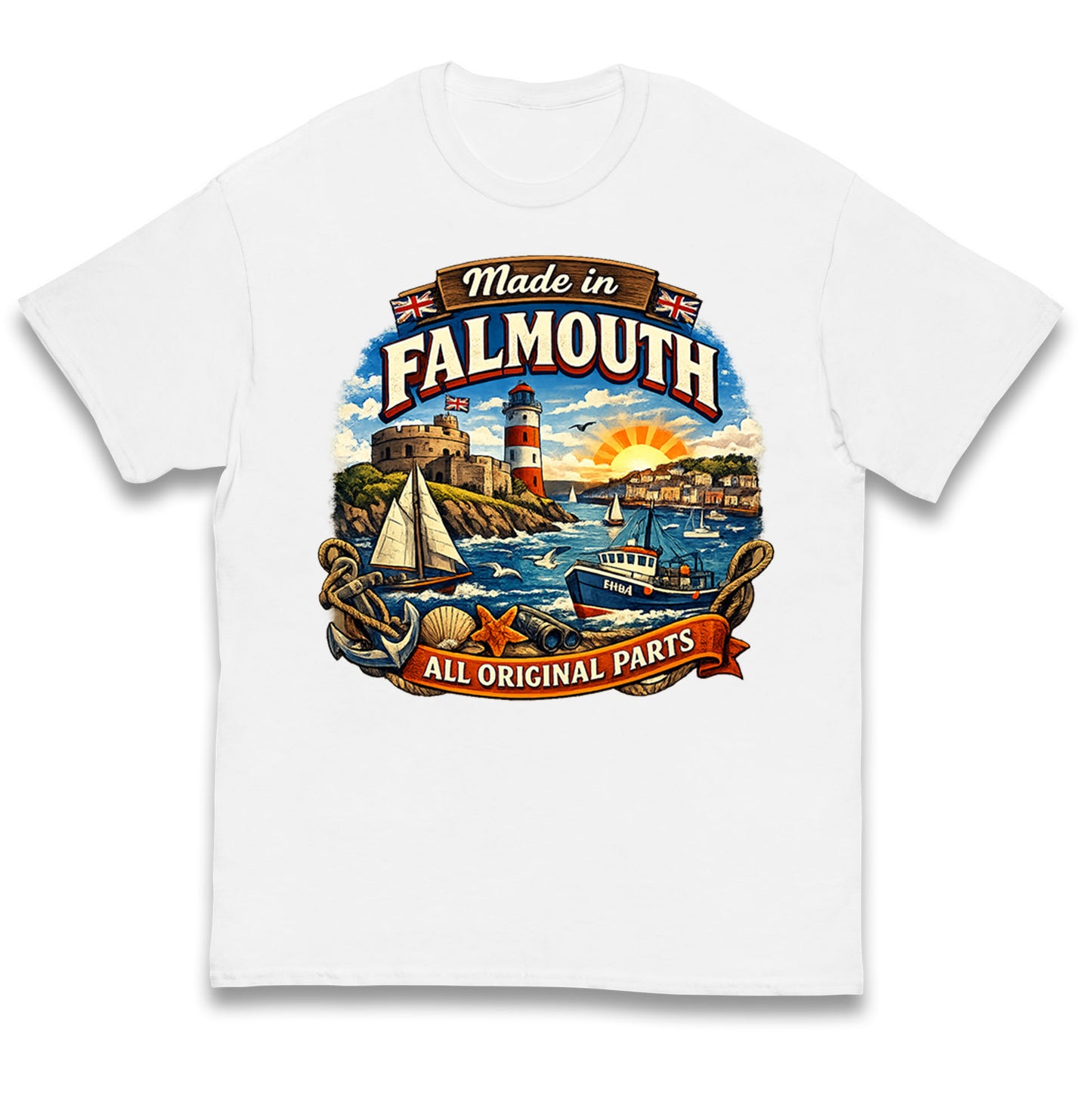 Made In Falmouth All Original Parts Kids T Shirt