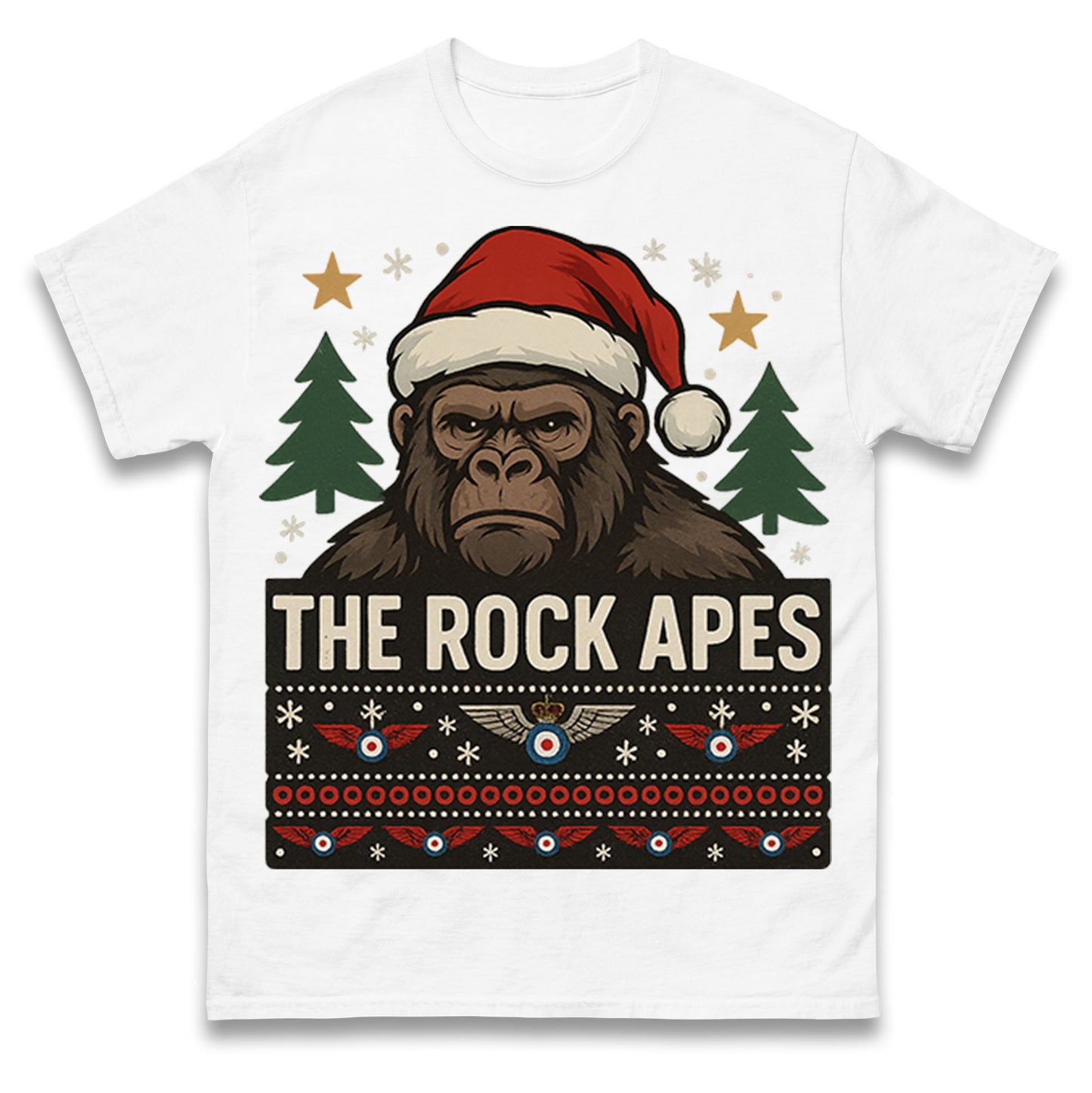 The Rock Apes RAF Regiment Christmas T Shirt