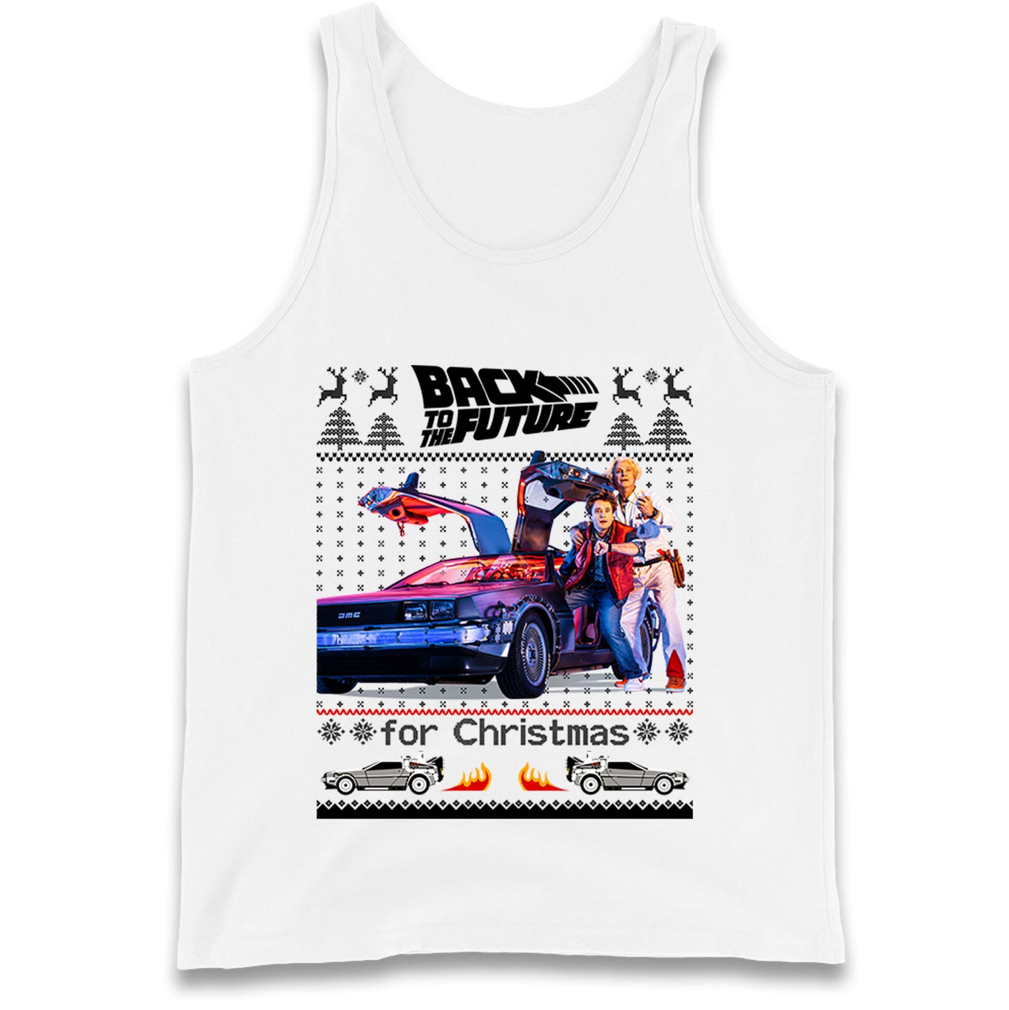 Back To The Future Christmas Tank Top