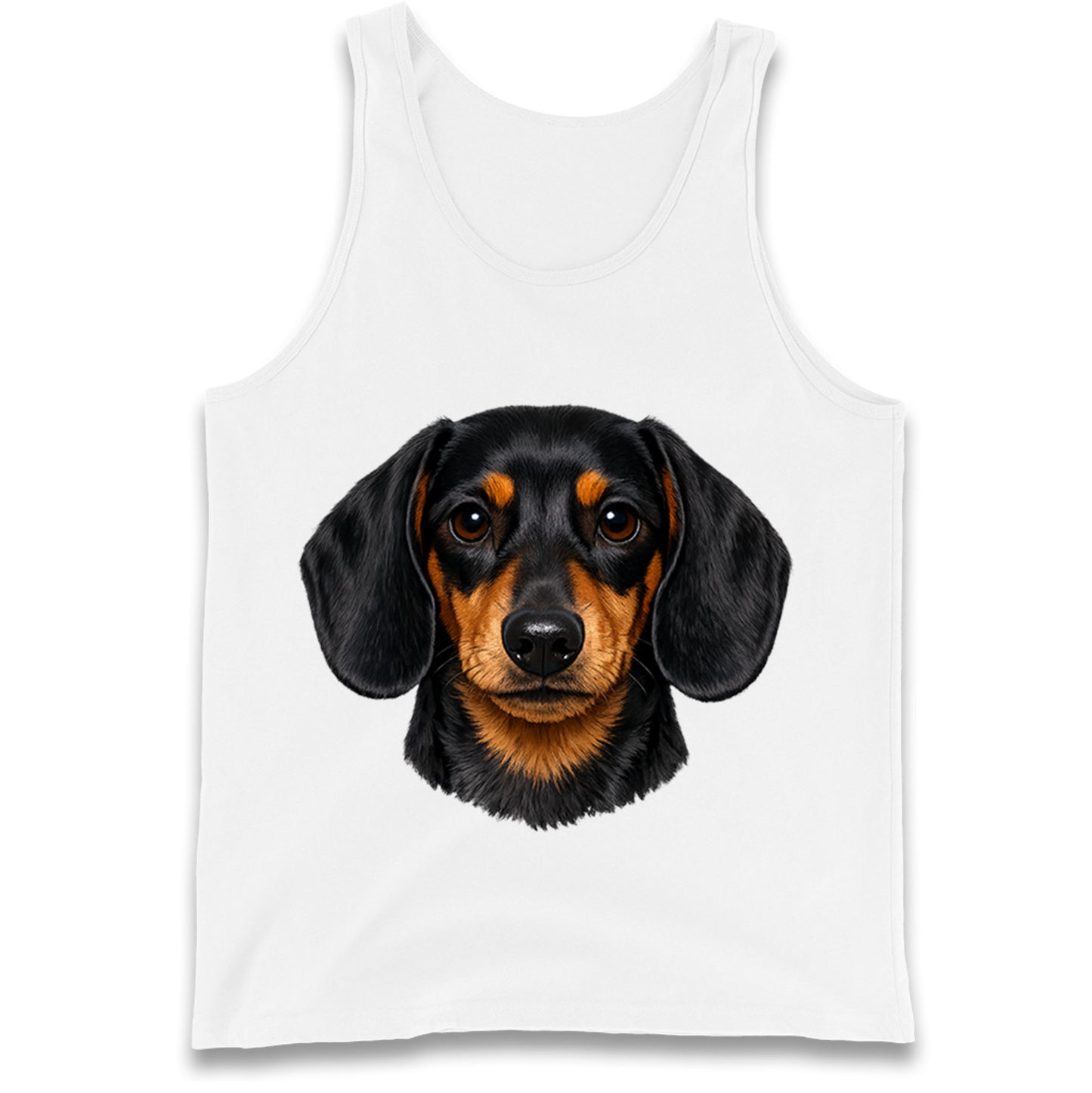 Dachshund Dog Face Tank Top