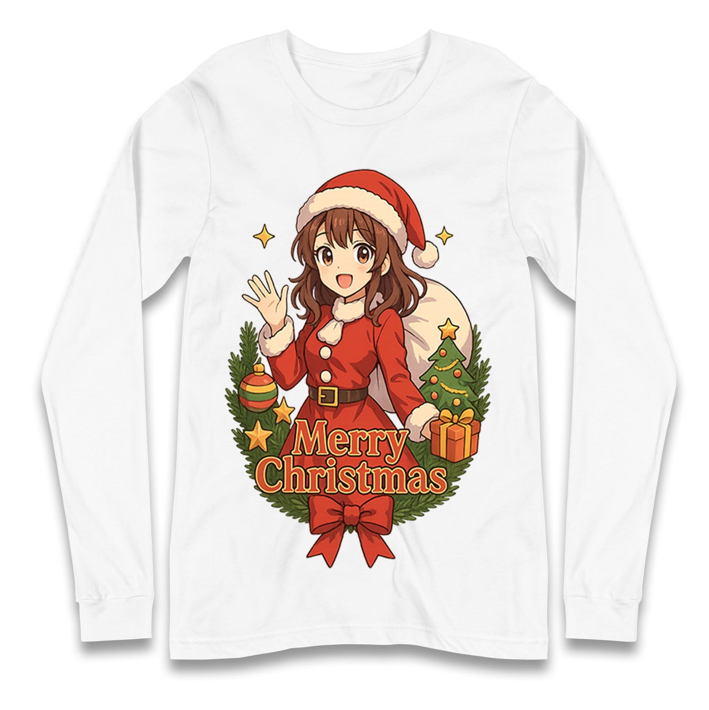 Anime Christmas Longsleeve T Shirt