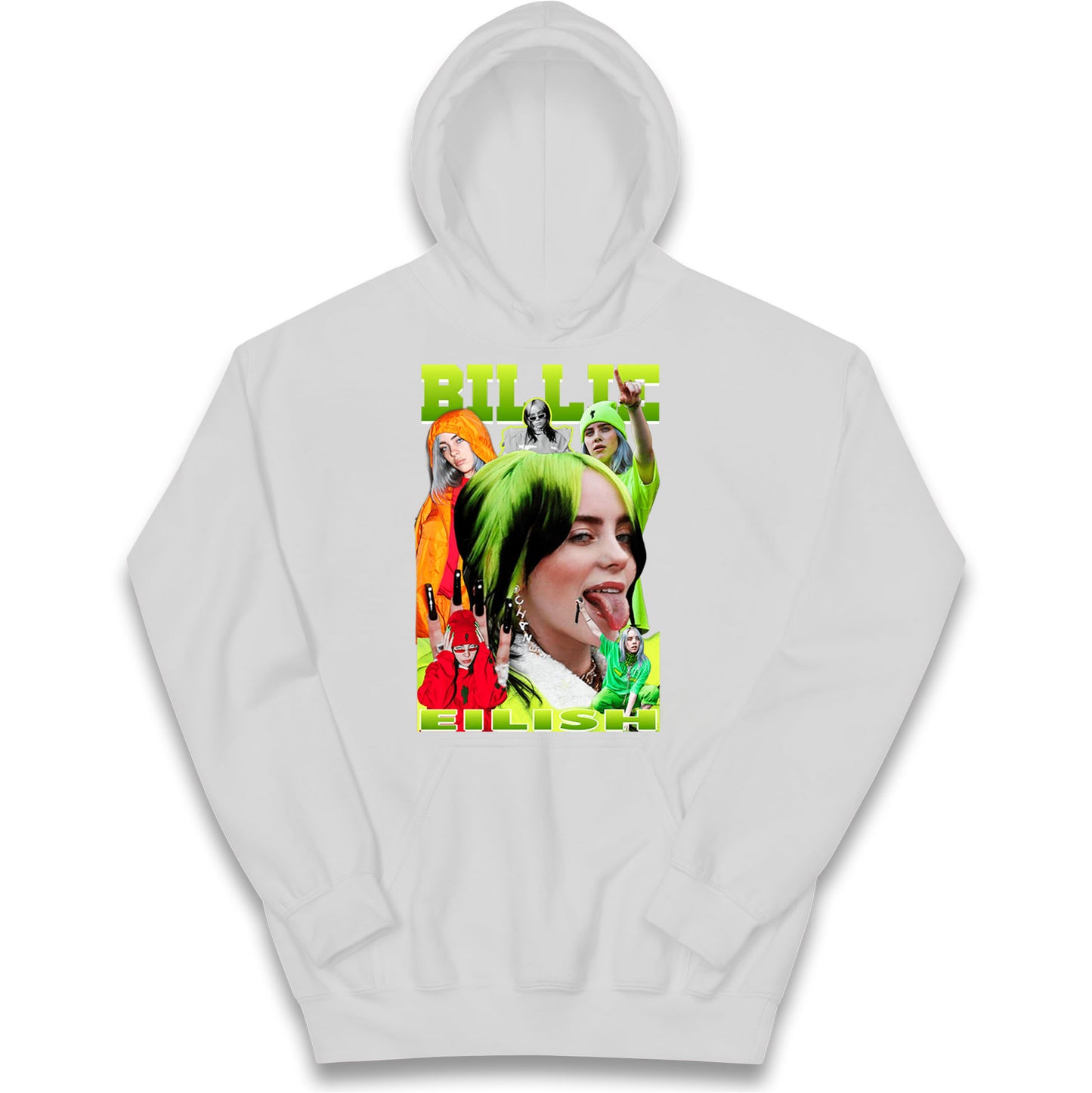 Billie Eilish Green Kids Hoodie