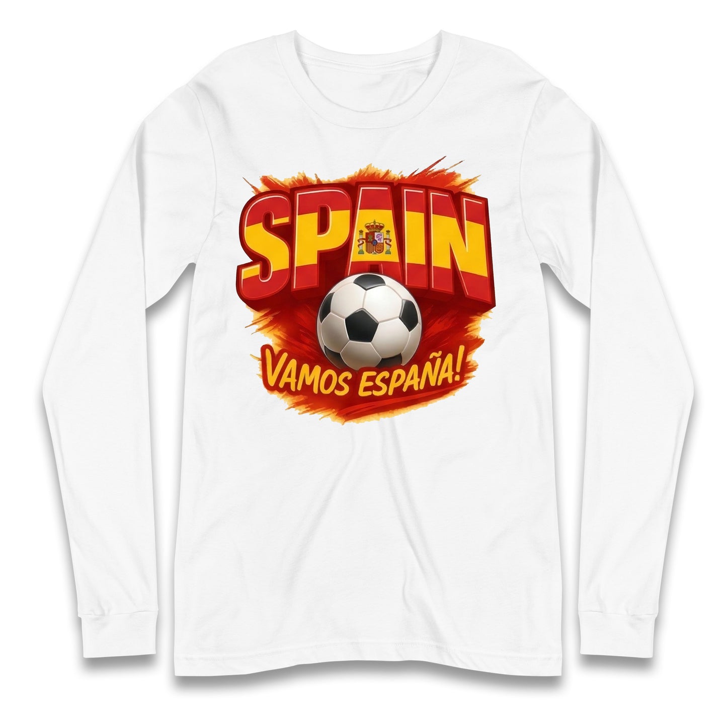 Spain Retro World Cup Longsleeve T Shirt