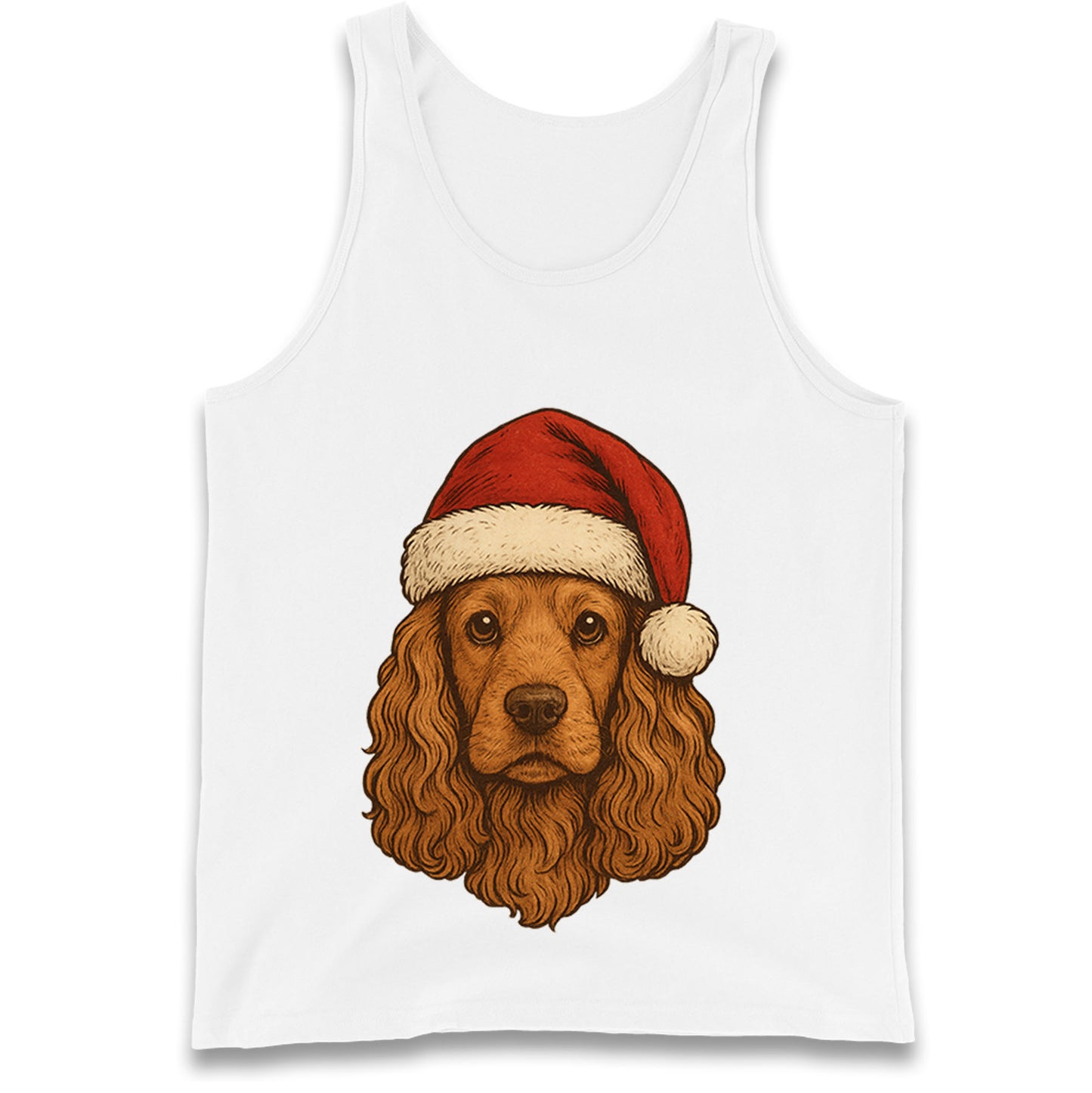 Cocker Spaniel Christmas Tank Top