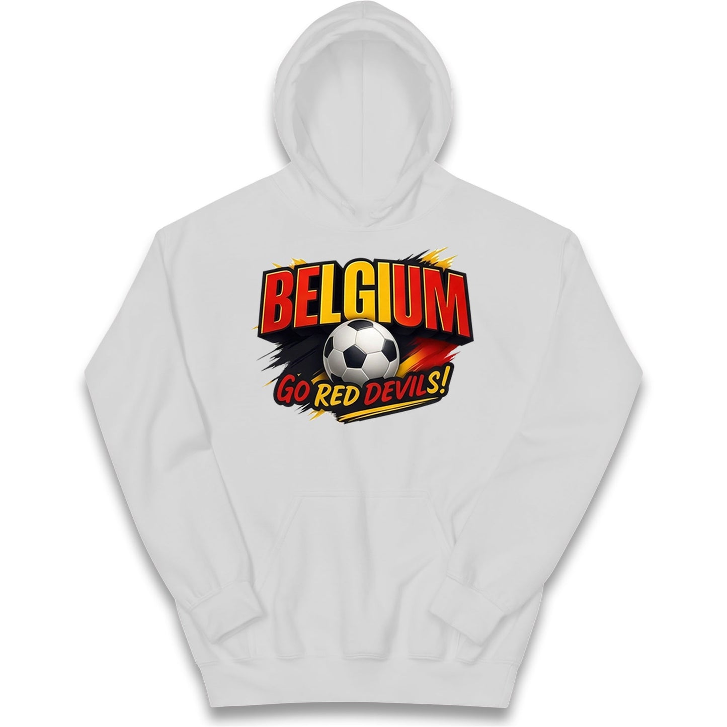 Belgium Retro Football Kids Hoodie