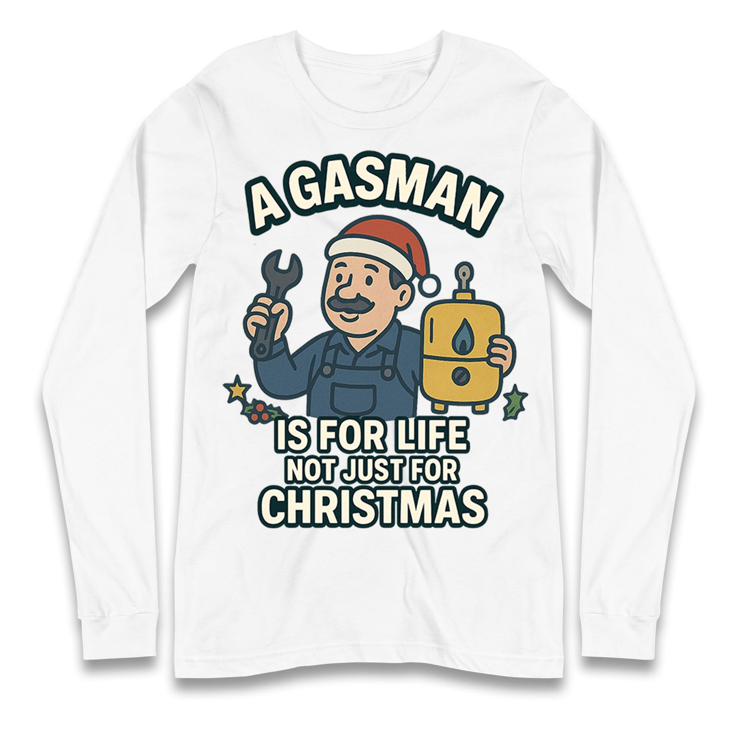 Gasman Christmas Longsleeve T Shirt