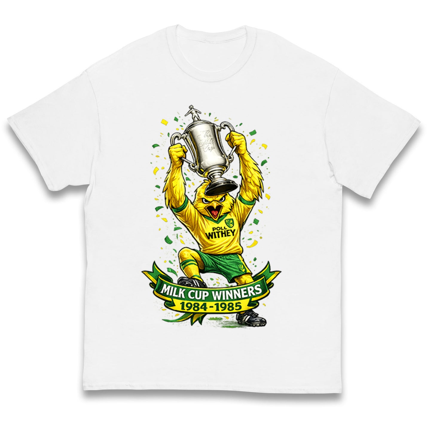Norwich City Milk Cup Winners Kids T Shirt