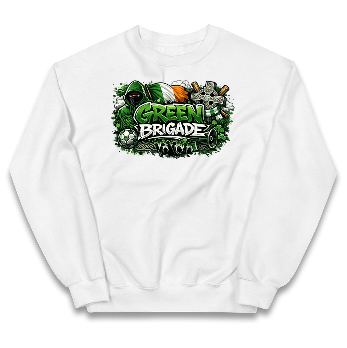Celtic Green Brigade Football Kids Jumper