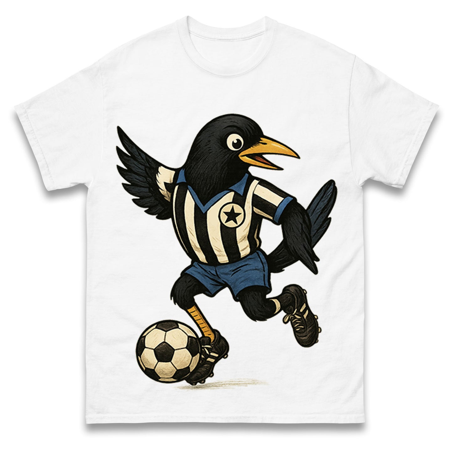 Retro Newcastle United Football T Shirt