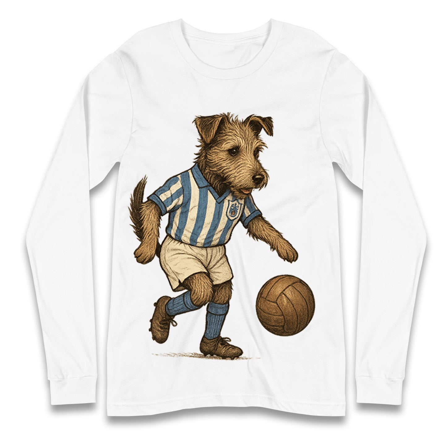 Retro Huddersfield Town Christmas Long Sleeve Shirt