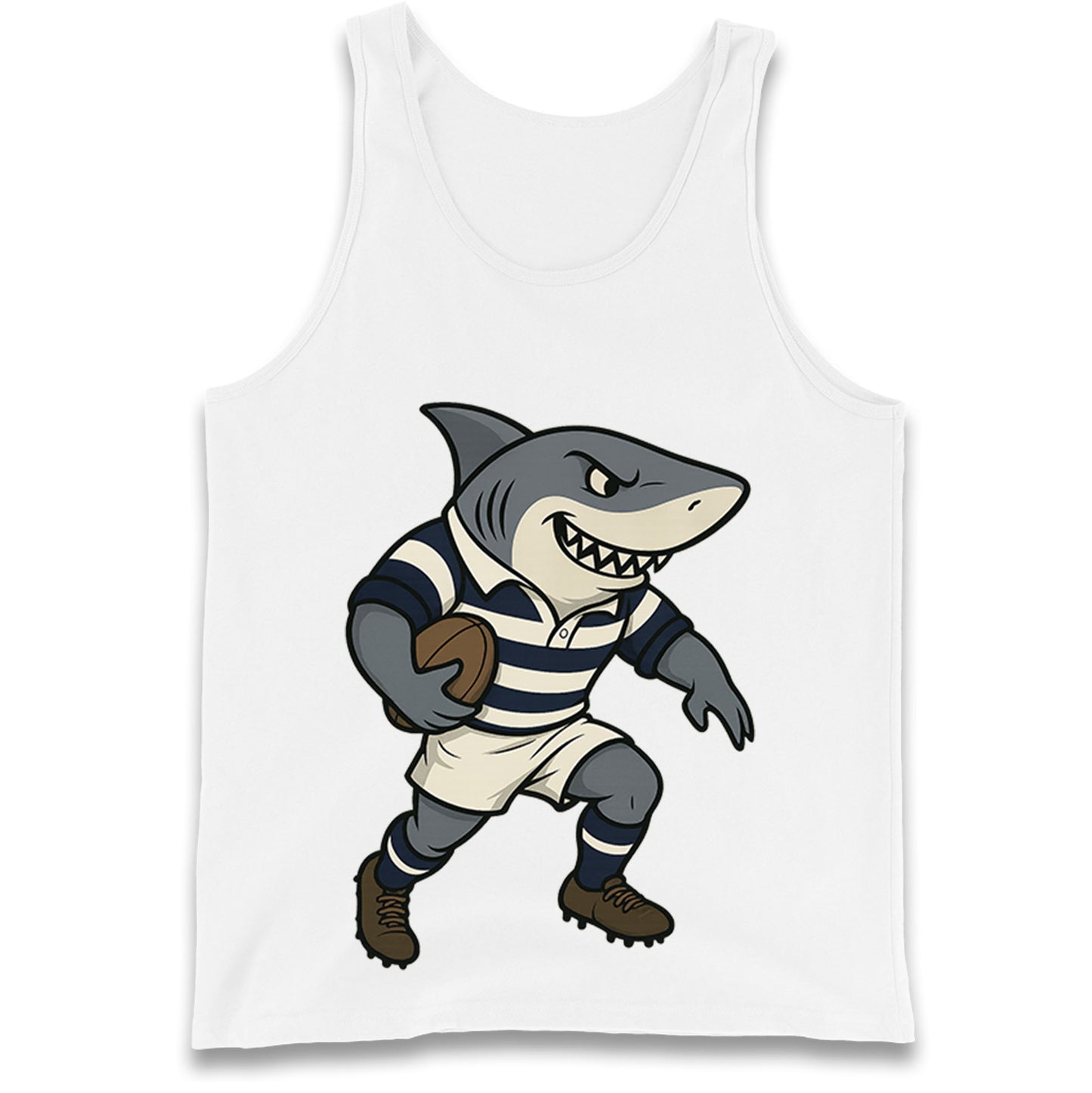 Retro Sale Sharks Rugby Union Tank Top