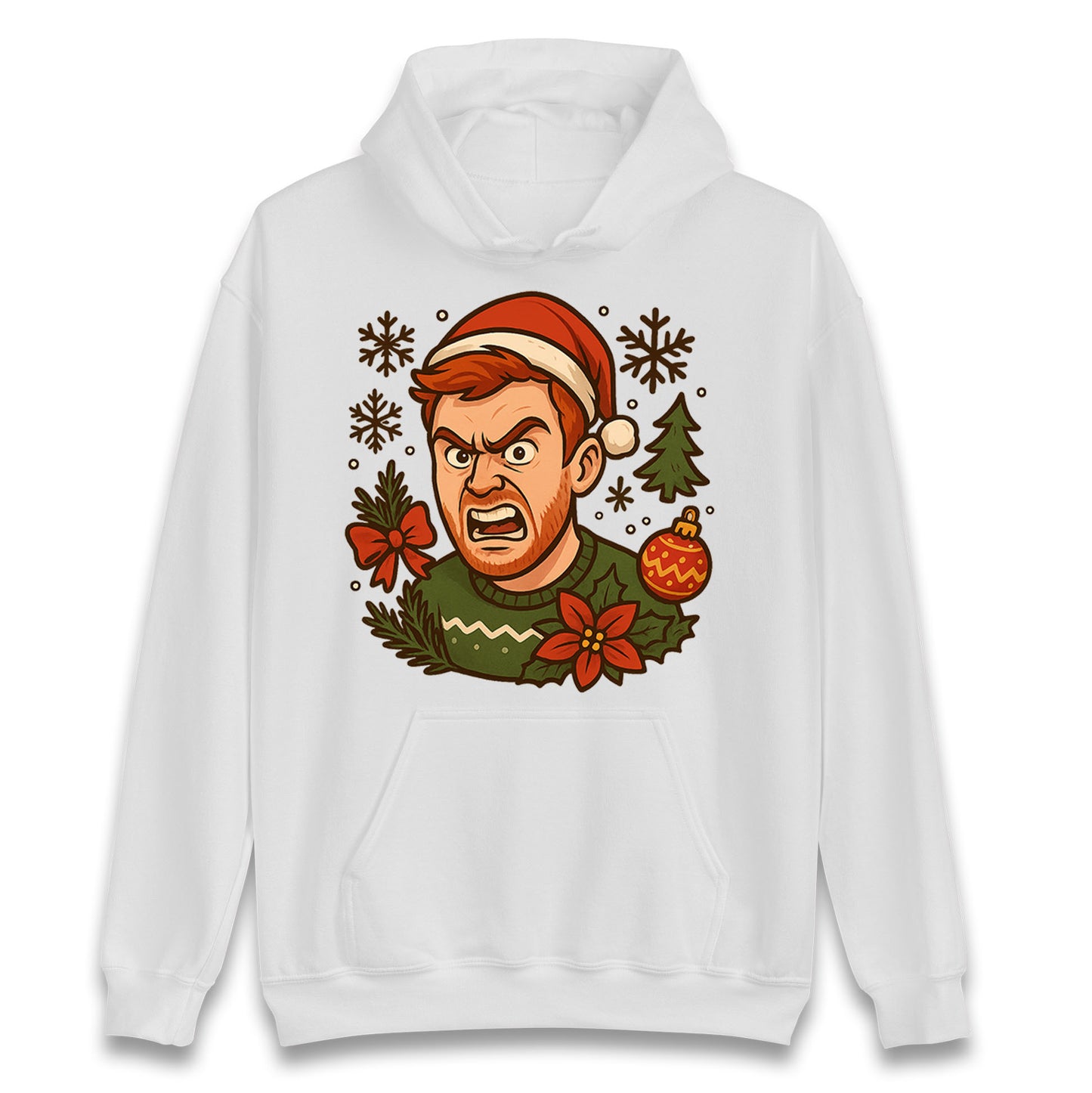 Angry Ginge Christmas Hoodie