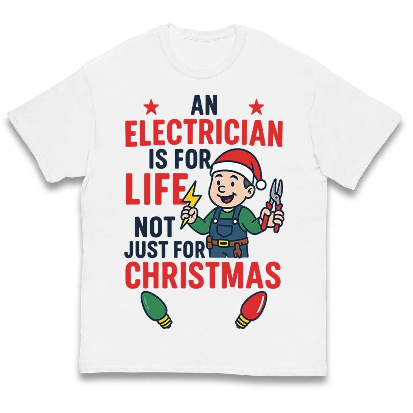 Electrician Christmas Kids T Shirt