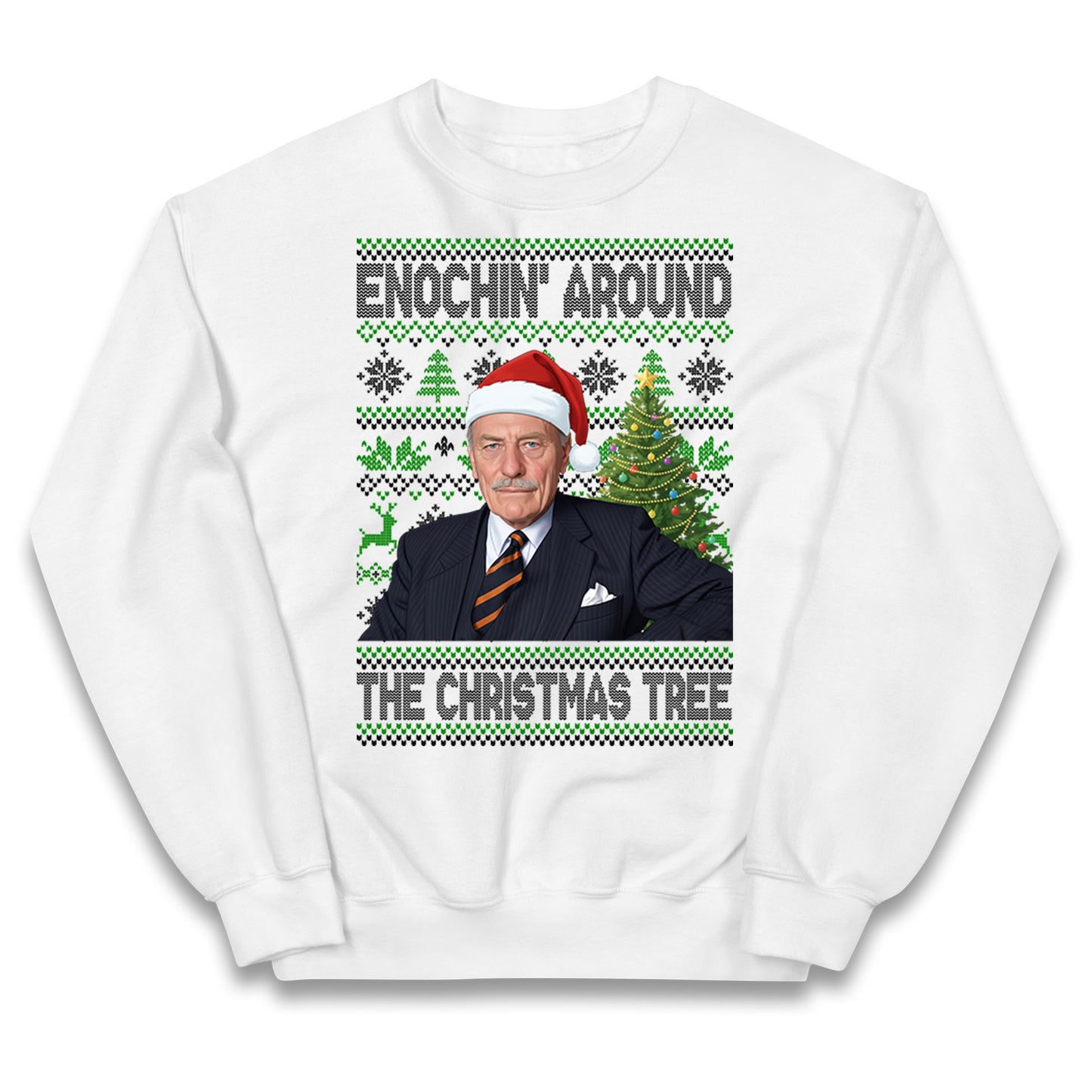 Enoch Powell Enochin Around the Christmas Tree Christmas Kids Jumper