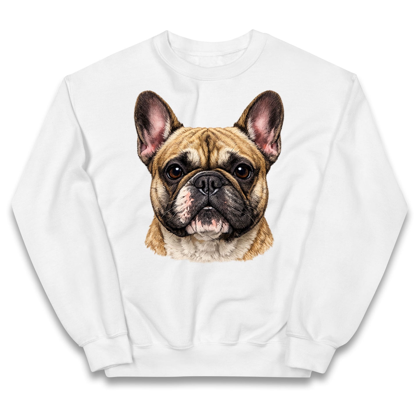 French Bulldog Face Kids Jumper