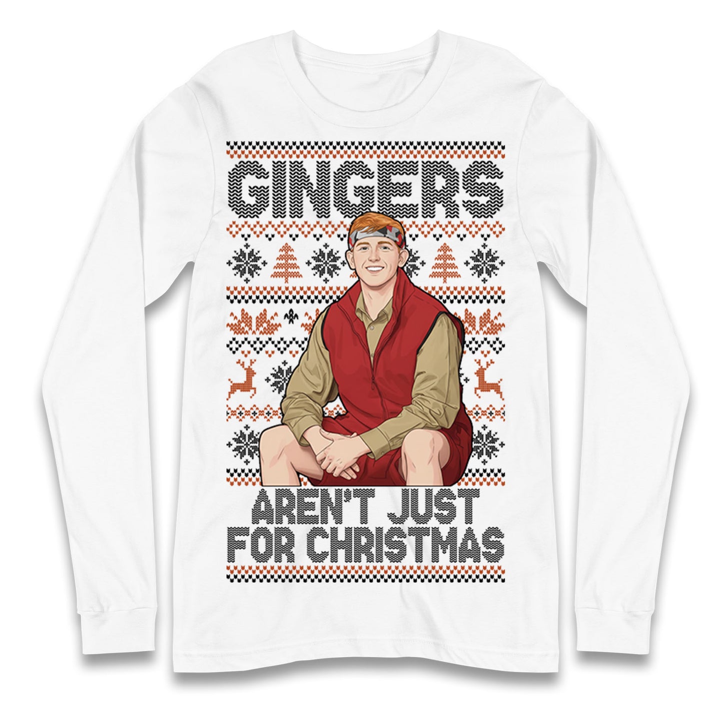 Angry Ginge Xmas Longsleeve T Shirt
