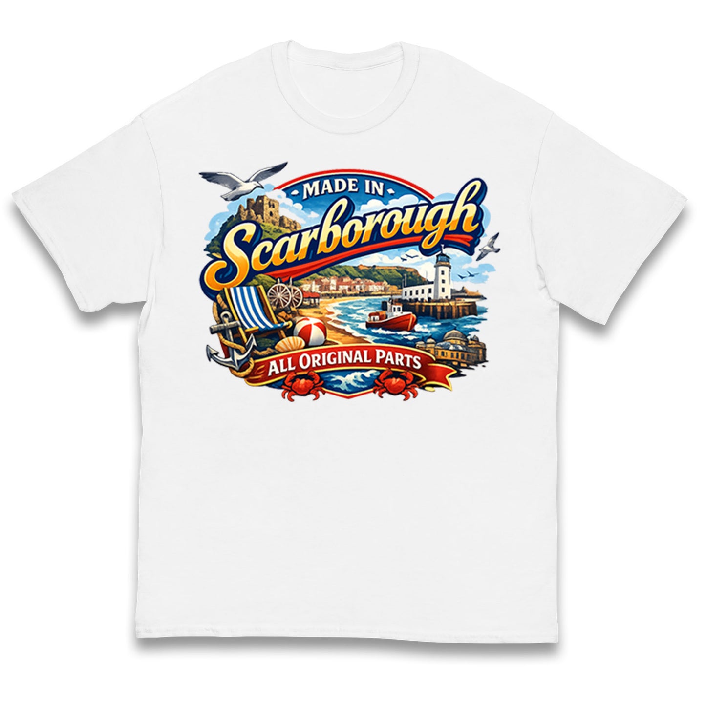 Made In Scarborough All Original Parts Kids T Shirt