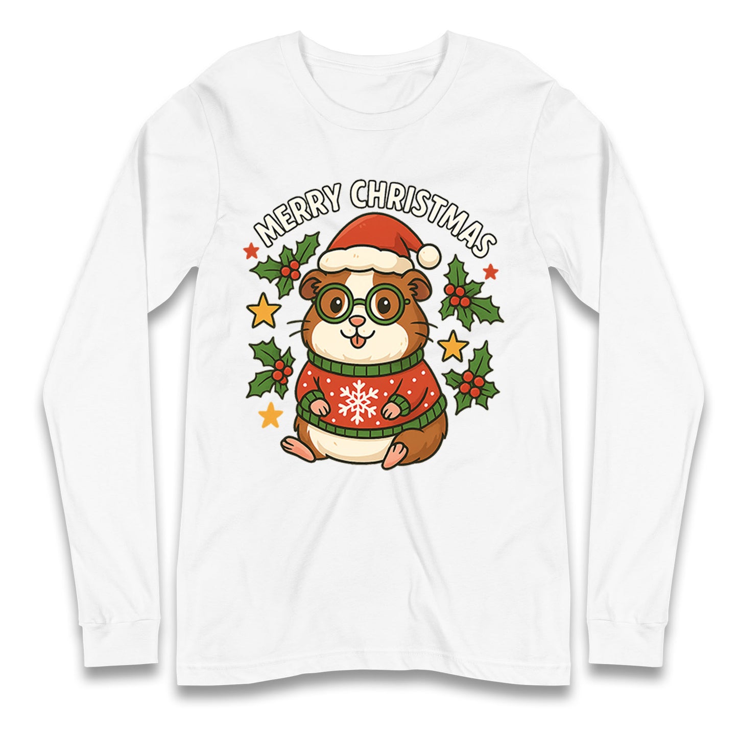 Guinea Pig Christmas Longsleeve T Shirt