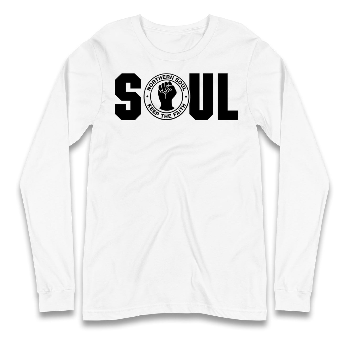 Northern Soul Keep The Faith Logo Longsleeve T Shirt