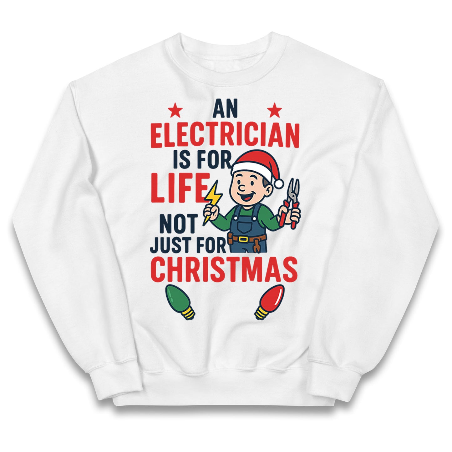 Electrician Christmas Kids Jumper