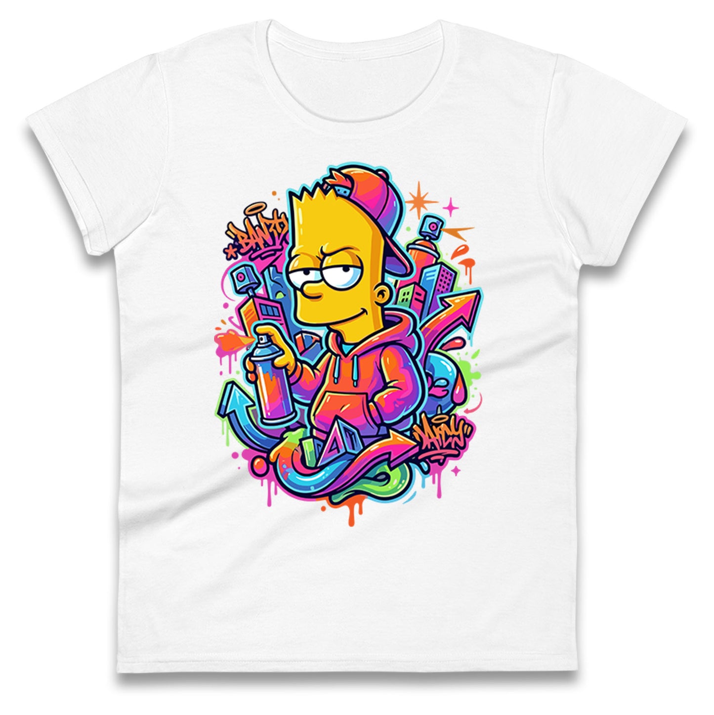 Bart Simpson Ladies T Shirt