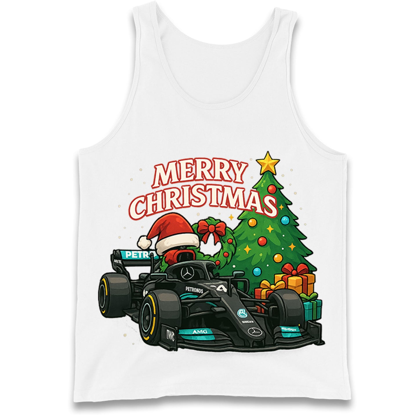 Mercedes F1 Christmas Tank Top