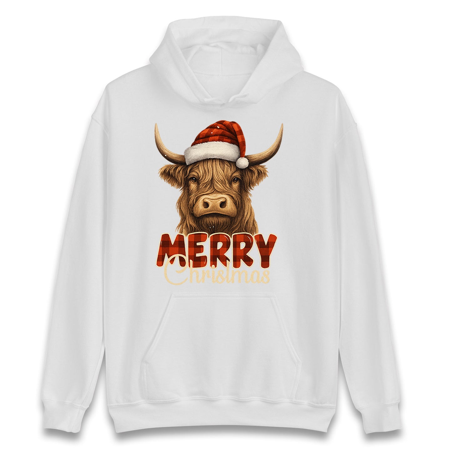 Highland Cow Christmas Hoodie