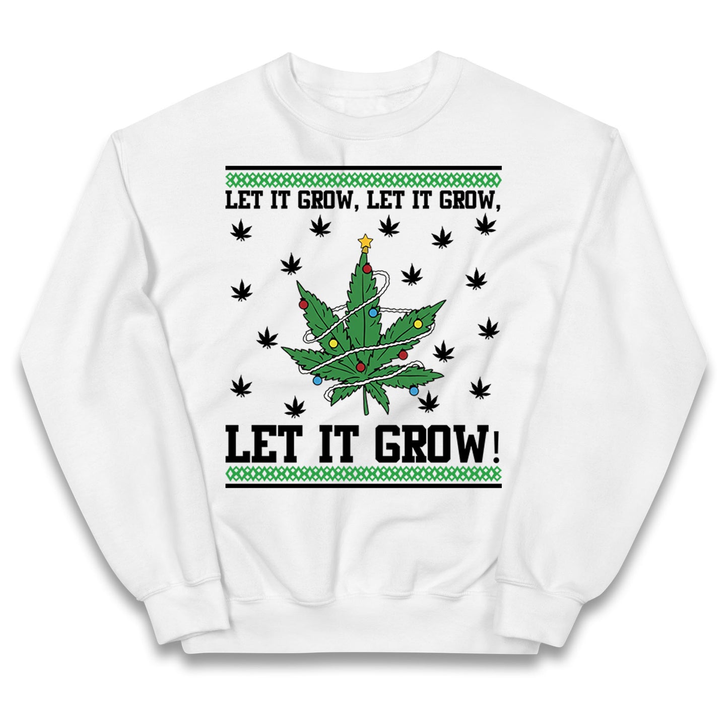 Cannabis Christmas Kids Jumper